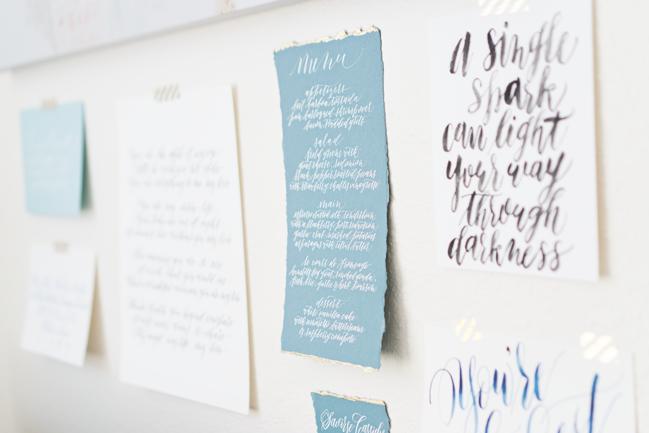 kirsten ashley calligraphy design studio tour wallart